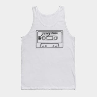 "Party Time"  Minimalist Casette Drawing Tank Top